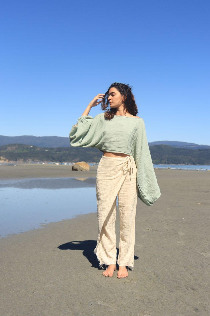 Boho Organic Cotton Pants - M _ Earth